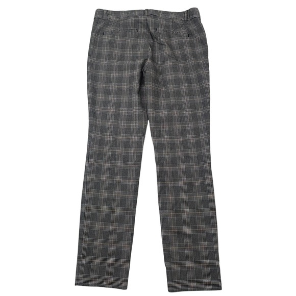 Banana Republic Sloan Plaid Tailored Pants Womens Size 4 Gray Check Career - Picture 3 of 16